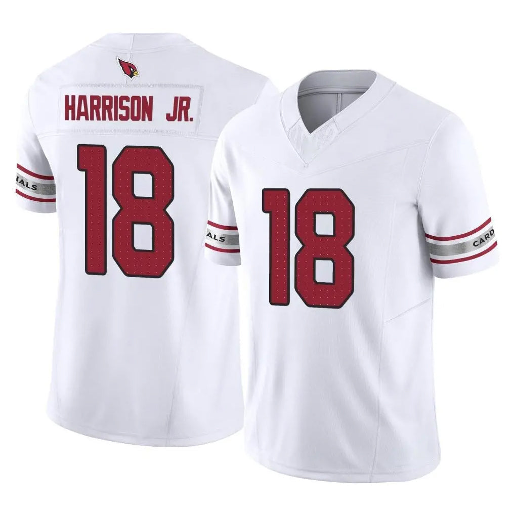 Kdoa A.Cardinals #18 Marvin Harrison Jr. Player White Vapor F.U.S.E. Limited Home Game Stitched Jerseys