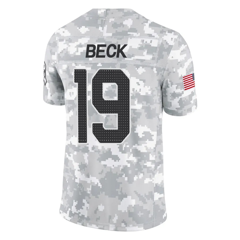 Kdoa A.Cardinals #19 Carson Beck Player Camo Salute to Service Limited Home Stitched Jerseys