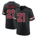 Kdoa A.Cardinals #21 Garrett Williams Player Black Game Home Stitched Jerseys