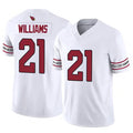 Kdoa A.Cardinals #21 Garrett Williams Player White Game Home Stitched Jerseys