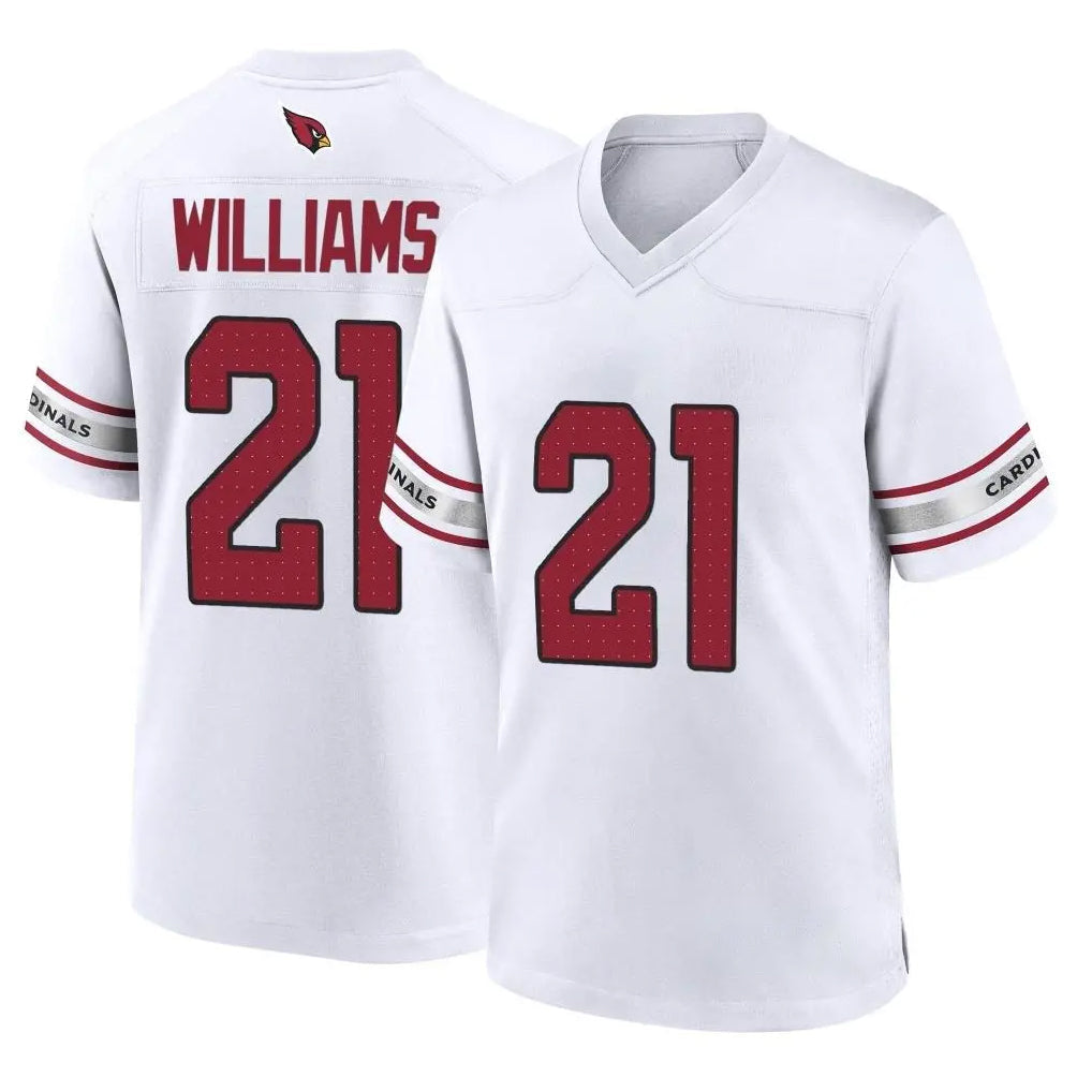 Kdoa A.Cardinals #21 Garrett Williams Player White Home Game Stitched Jerseys