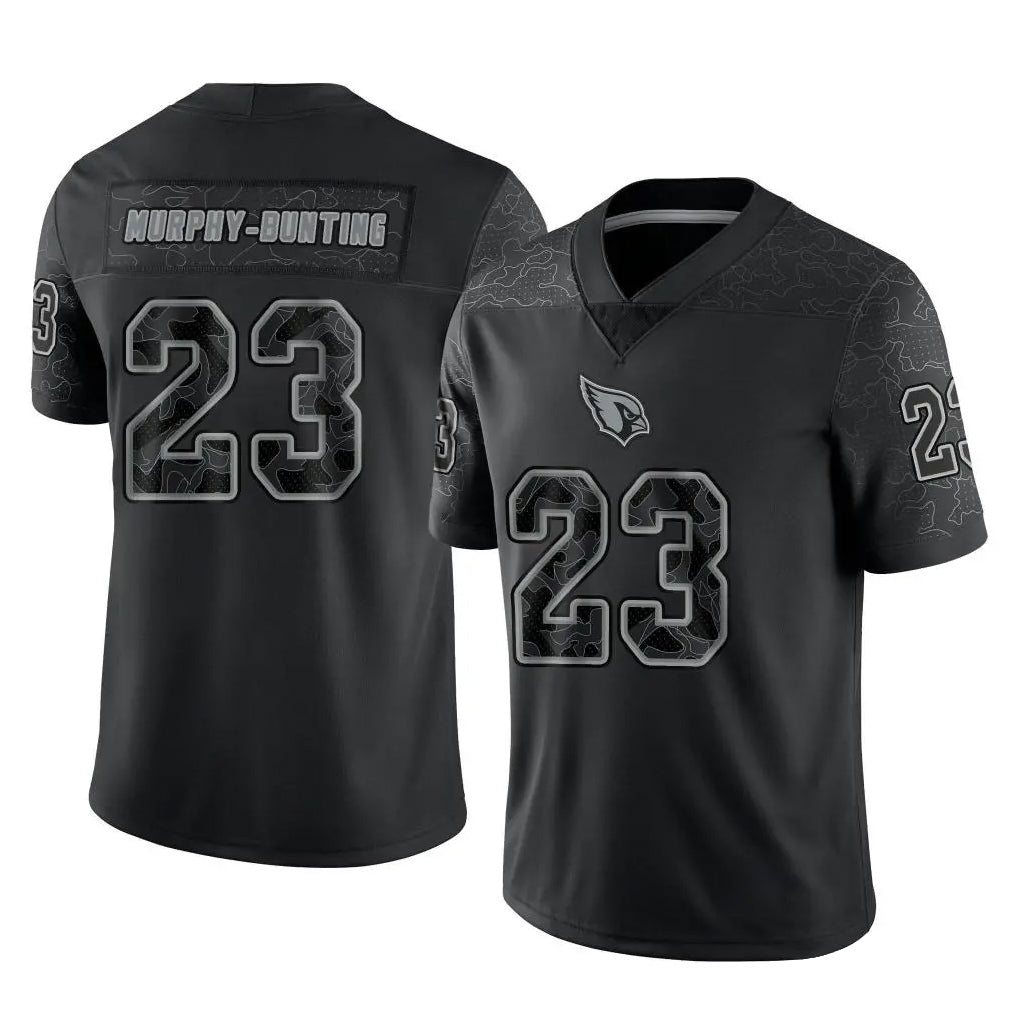 Kdoa A.Cardinals #23 Sean Murphy-Bunting Player Black RFLCTV Limited Home Game Stitched Jerseys