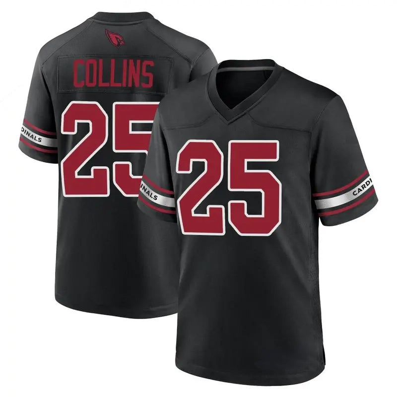 Kdoa A.Cardinals #25 Zaven Collins Player Black Game Home Stitched Jerseys