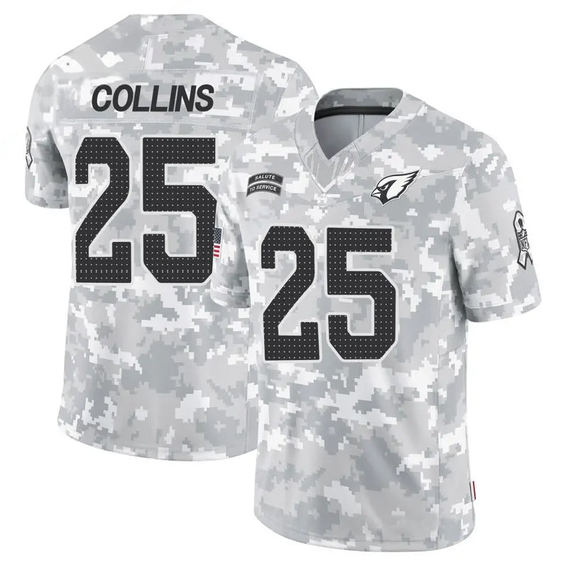 Kdoa A.Cardinals #25 Zaven Collins Player Camo Salute to Service Limited Stitched Stitched Jerseys