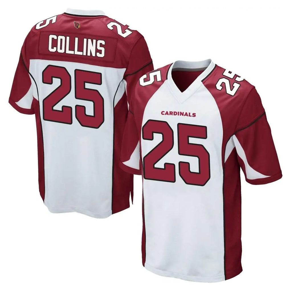 Kdoa A.Cardinals #25 Zaven Collins Player White Cardinal Home Game Stitched Jerseys