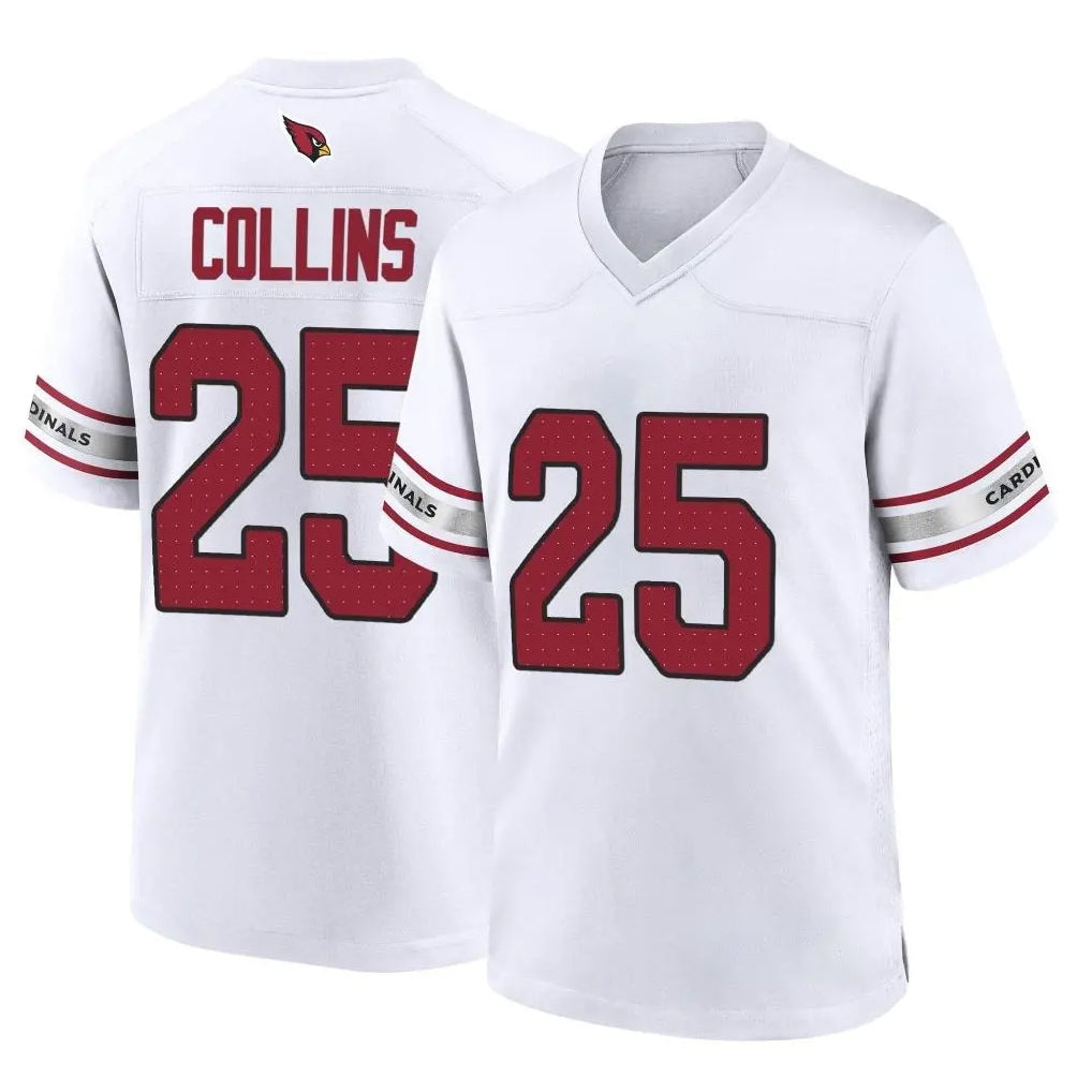 Kdoa A.Cardinals #25 Zaven Collins Player White Home Game Stitched Jerseys