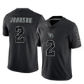 Kdoa A.Cardinals #2 Will Johnson Player Black RFLCTV Limited Home Game Stitched Jerseys