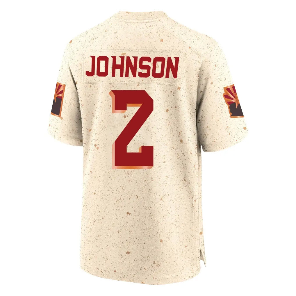Kdoa A.Cardinals #2 Will Johnson Player Cream Rivalries Collection Game Stitched Jerseys