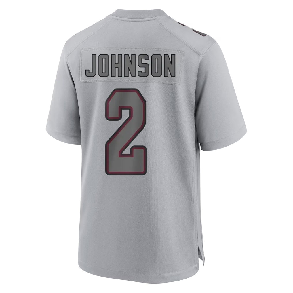 Kdoa A.Cardinals #2 Will Johnson Player Gray Fashion Home Game Stitched Jerseys
