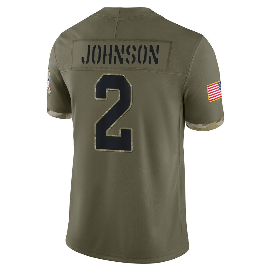 Kdoa A.Cardinals #2 Will Johnson Player Olive Salute To Service Limited Game Stitched Jerseys