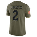 Kdoa A.Cardinals #2 Will Johnson Player Olive Salute To Service Limited Game Stitched Jerseys