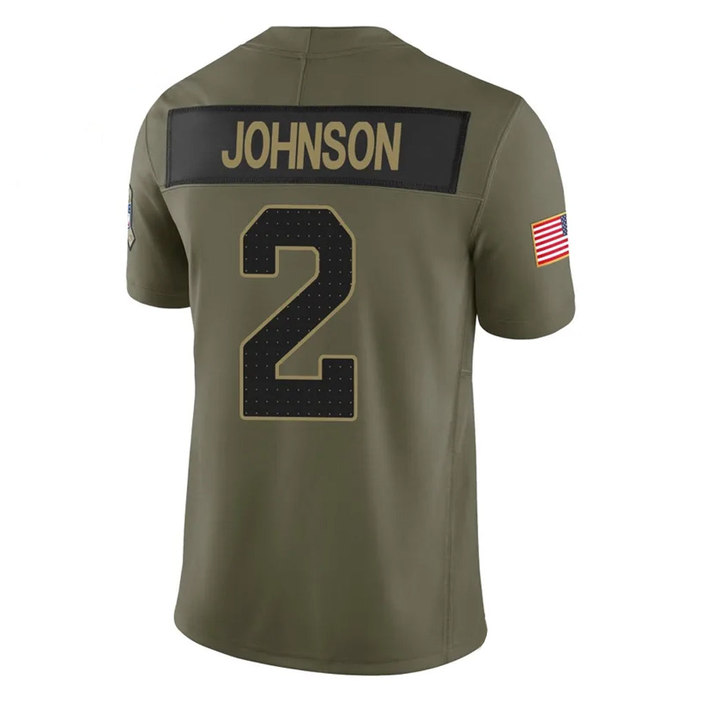 Kdoa A.Cardinals #2 Will Johnson Player Olive Salute To Service Limited Home Game Stitched Jerseys