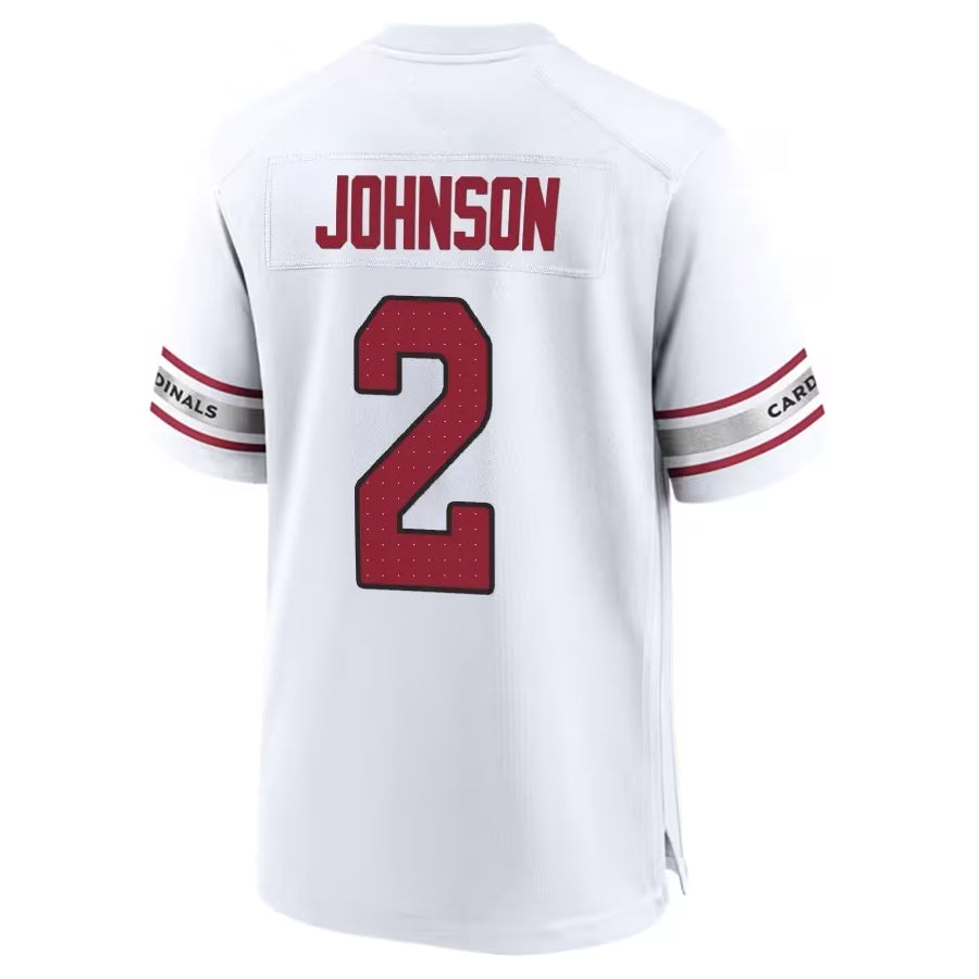 Kdoa A.Cardinals #2 Will Johnson Player White Home Game Stitched Jerseys
