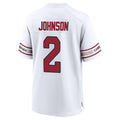 Kdoa A.Cardinals #2 Will Johnson Player White Home Game Stitched Jerseys