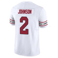 Kdoa A.Cardinals #2 Will Johnson Player White Vapor F.U.S.E. Limited Home Game Stitched Jerseys