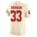 Kdoa A.Cardinals #33 Trey Benson Player Cream Rivalries Collection Vapor Limited Home Game Stitched Jerseys