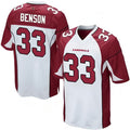 Kdoa A.Cardinals #33 Trey Benson Player White Home Game Stitched Jerseys