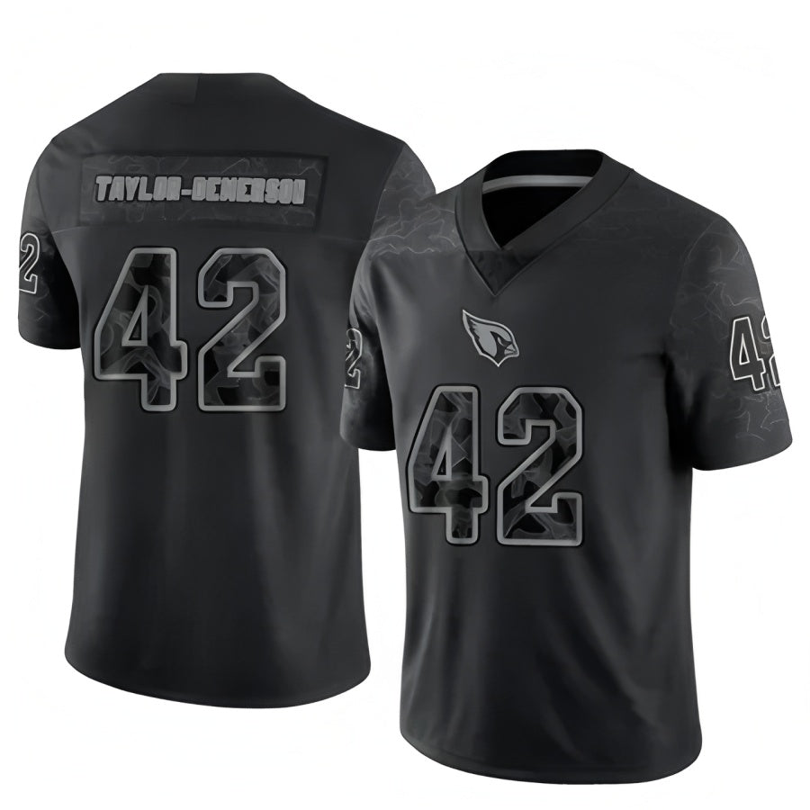 Kdoa A.Cardinals #42 Dadrion Taylor-Demerson Player Black RFLCTV Limited Stitched Jerseys