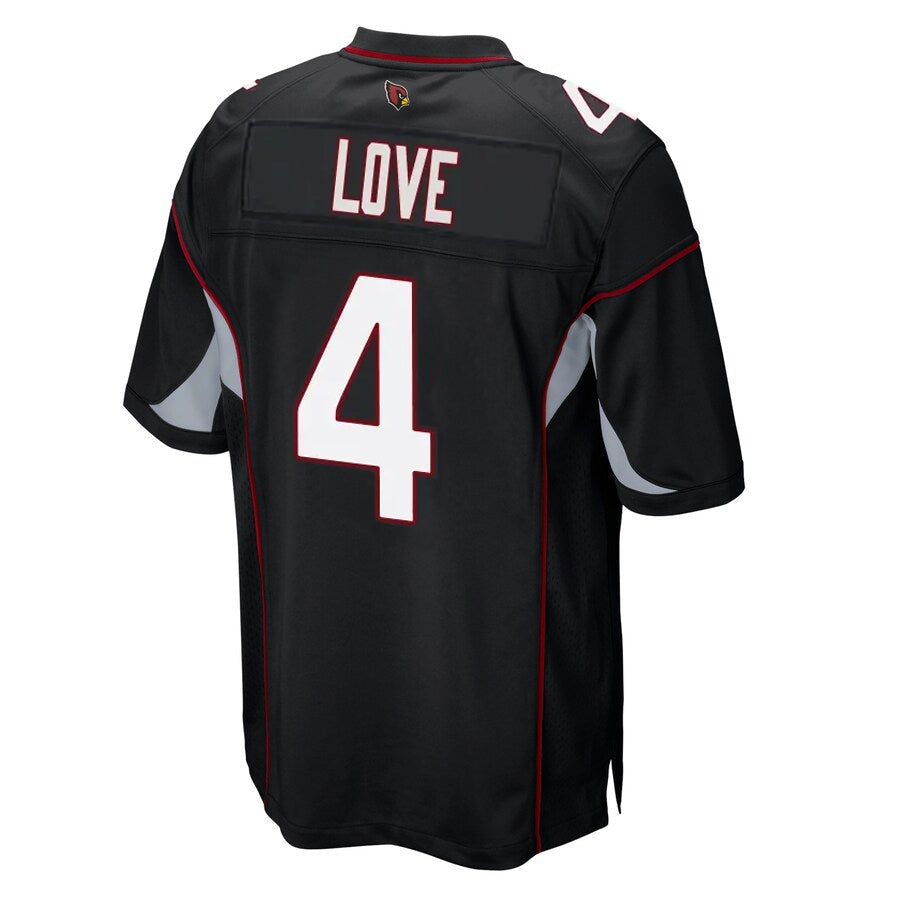 Kdoa A.Cardinals #4 Jeremiyah Love Player Black Alternate Game Stitched Jerseys