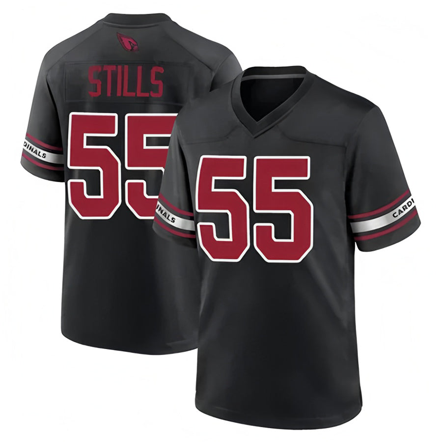 Kdoa A.Cardinals #55 Dante Stills Player Black Home Game Stitched Jerseys
