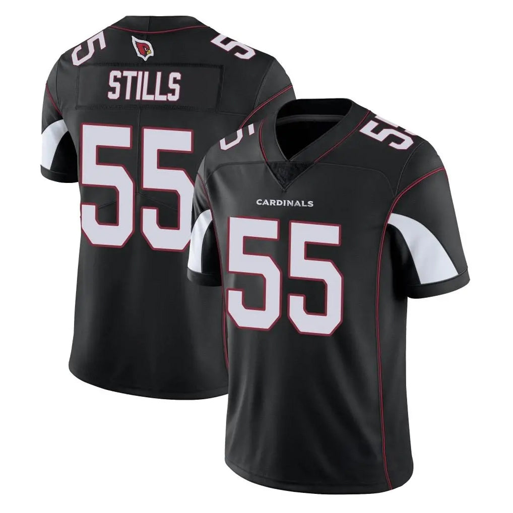 Kdoa A.Cardinals #55 Dante Stills Player Black Vapor Limited Home Game Stitched Jerseys