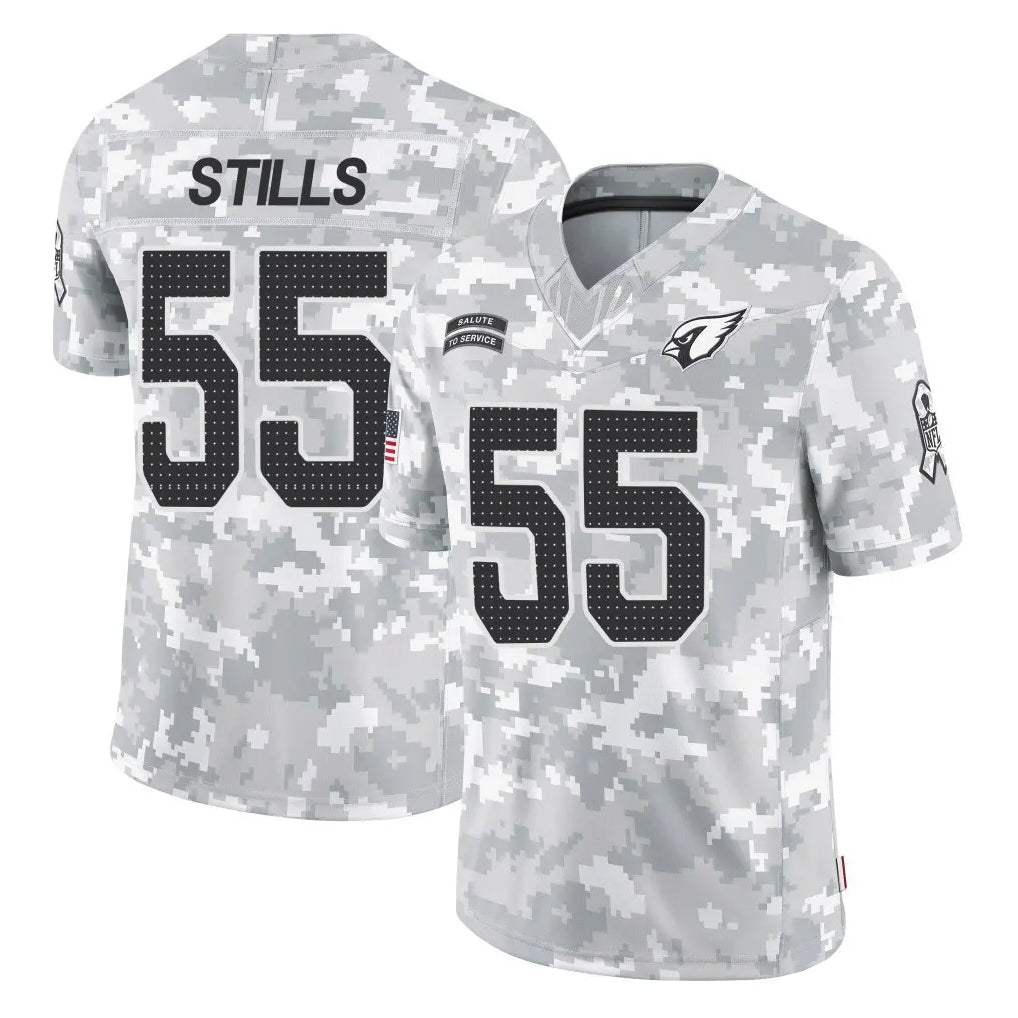 Kdoa A.Cardinals #55 Dante Stills Player Camo Salute to Service Limited Home Stitched Jerseys