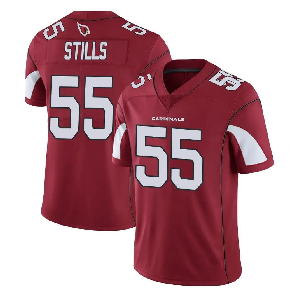 Kdoa A.Cardinals #55 Dante Stills Player Cardinal Vapor Limited Home Game  Stitched Jerseys