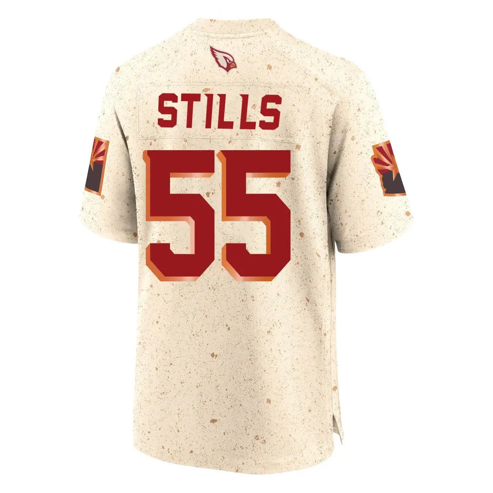 Kdoa A.Cardinals #55 Dante Stills Player Cream Rivalries Collection Game Stitched Jerseys