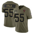Kdoa A.Cardinals #55 Dante Stills Player Olive Salute To Service Limited Home Game Stitched Jerseys
