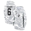 Kdoa A.Cardinals #6 James Conner Player Camo Salute to Service Hoodies Stitched Jerseys