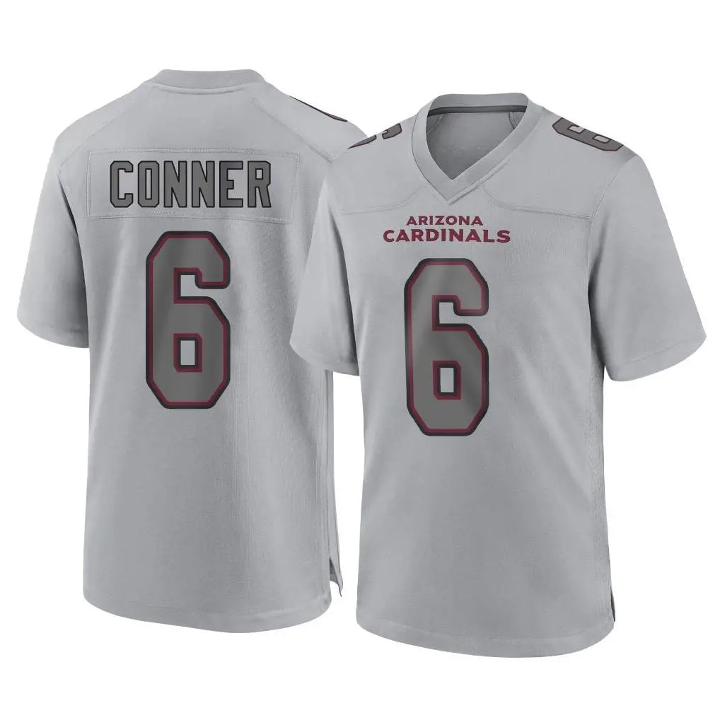 Kdoa A.Cardinals #6 James Conner Player Gray Fashion Home Game Stitched Jerseys