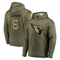 Kdoa A.Cardinals #6 James Conner Player Olive Salute to Service Limited Hoodie Stitched Jerseys