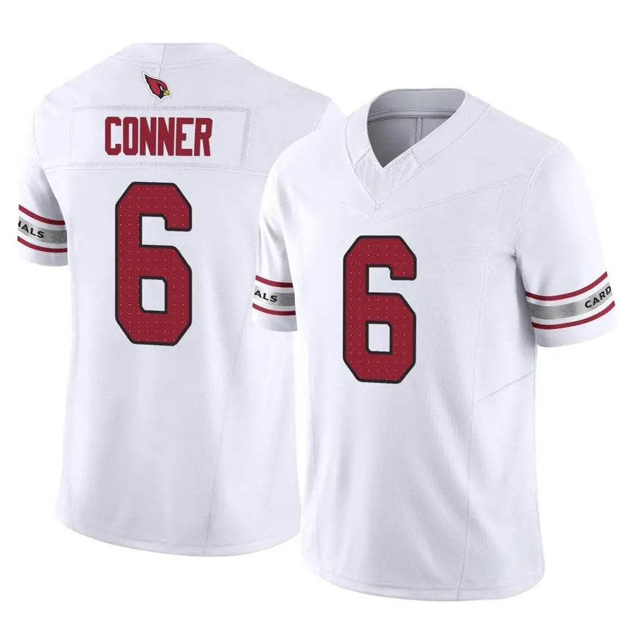 Kdoa A.Cardinals #6 James Conner Player White Vapor F.U.S.E. Limited Home Game Stitched Jerseys