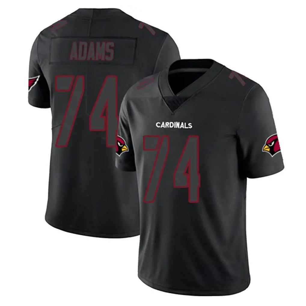 Kdoa A.Cardinals #74 Isaiah Adams Player Black Impact Limited Home Game Stitched Jerseys