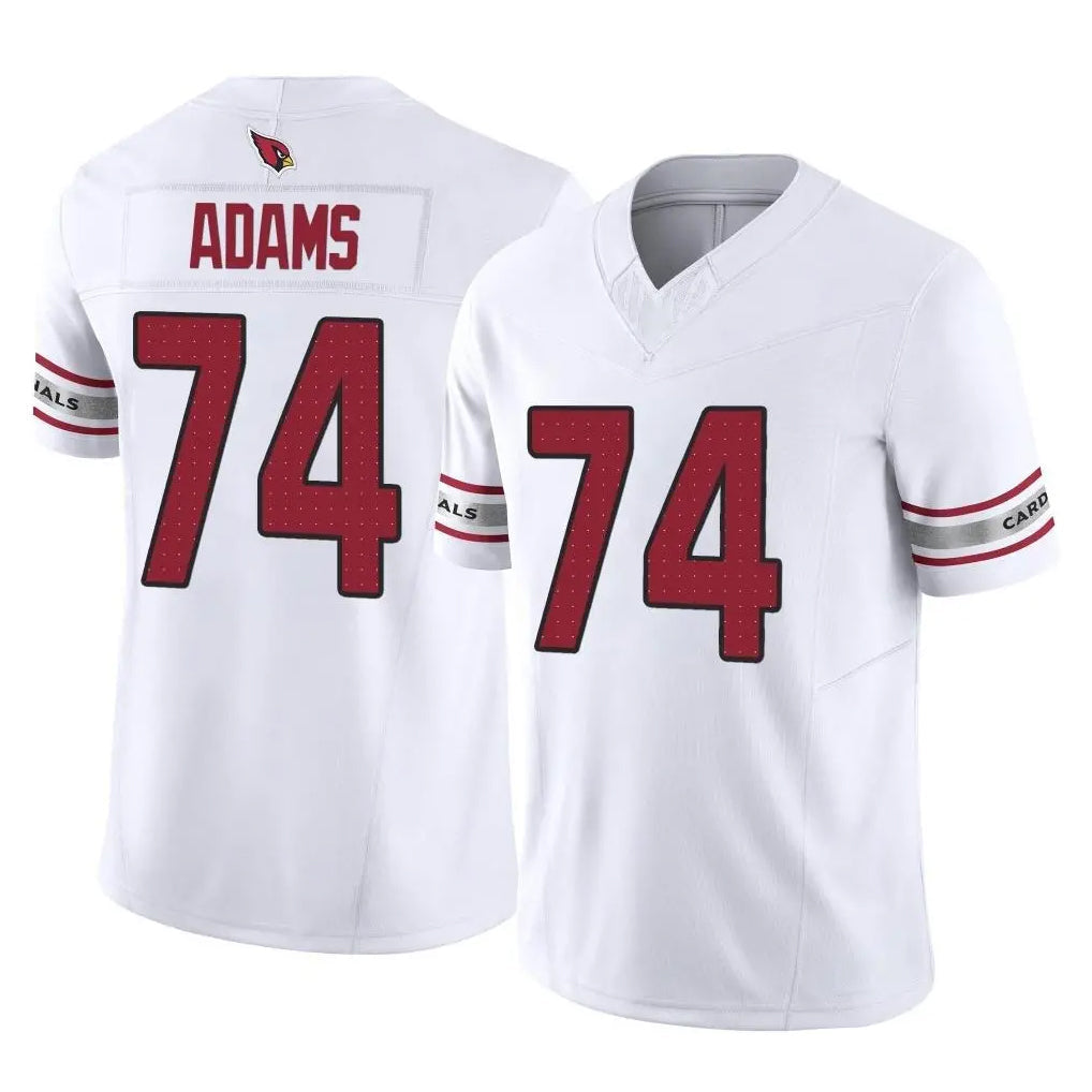Kdoa A.Cardinals #74 Isaiah Adams Player White Vapor F.U.S.E. Limited Home Game Stitched Jerseys