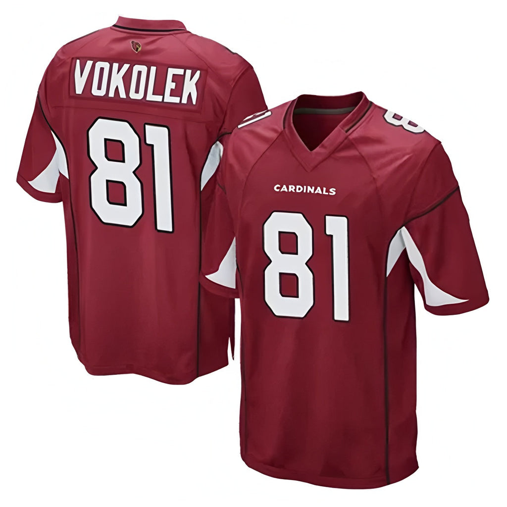 Kdoa A.Cardinals #81 Travis Vokolek Player Cardinal Game Stitched Jerseys