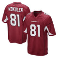 Kdoa A.Cardinals #81 Travis Vokolek Player Cardinal Game Stitched Jerseys