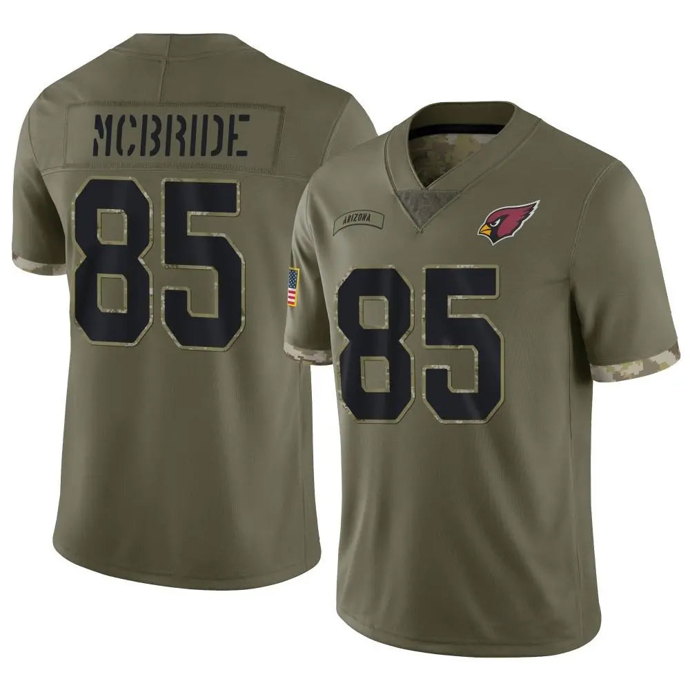Kdoa A.Cardinals #85 Trey McBride Player Olive Salute to Service Limited Stitched Jerseys