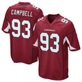 Kdoa A.Cardinals #93 Calais Campbell Player Cardinal Game Stitched  Jerseys