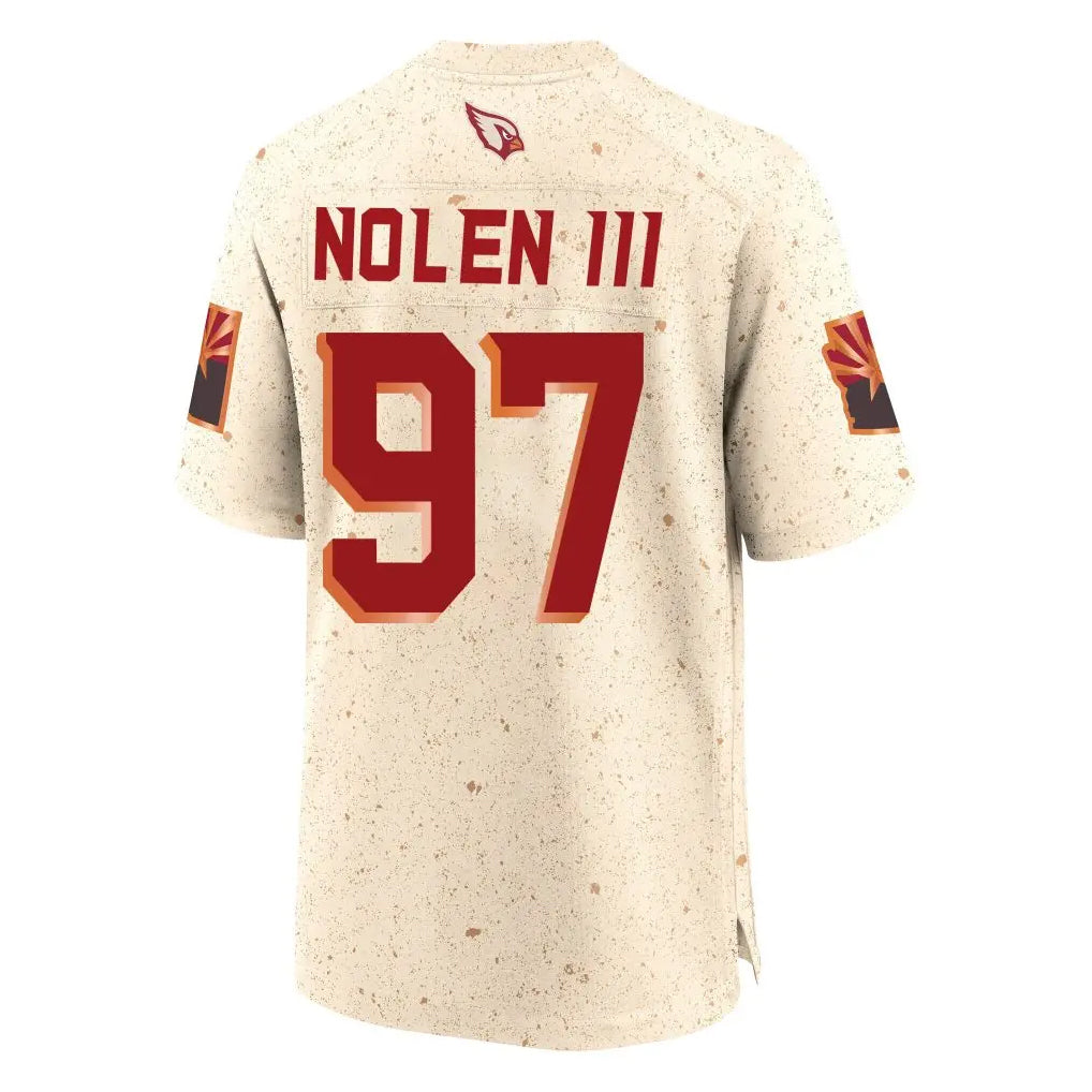 Kdoa A.Cardinals #97 Walter Nolen III Player Cream Rivalries Collection Game Stitched Jerseys