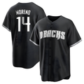 Kdoa A.Diamondbacks #14 Gabriel Moreno Player Black jersey White Replica Stitched Jerseys