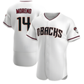 Kdoa A.Diamondbacks #14 Gabriel Moreno Player White Crimson Home Stitched Jerseys