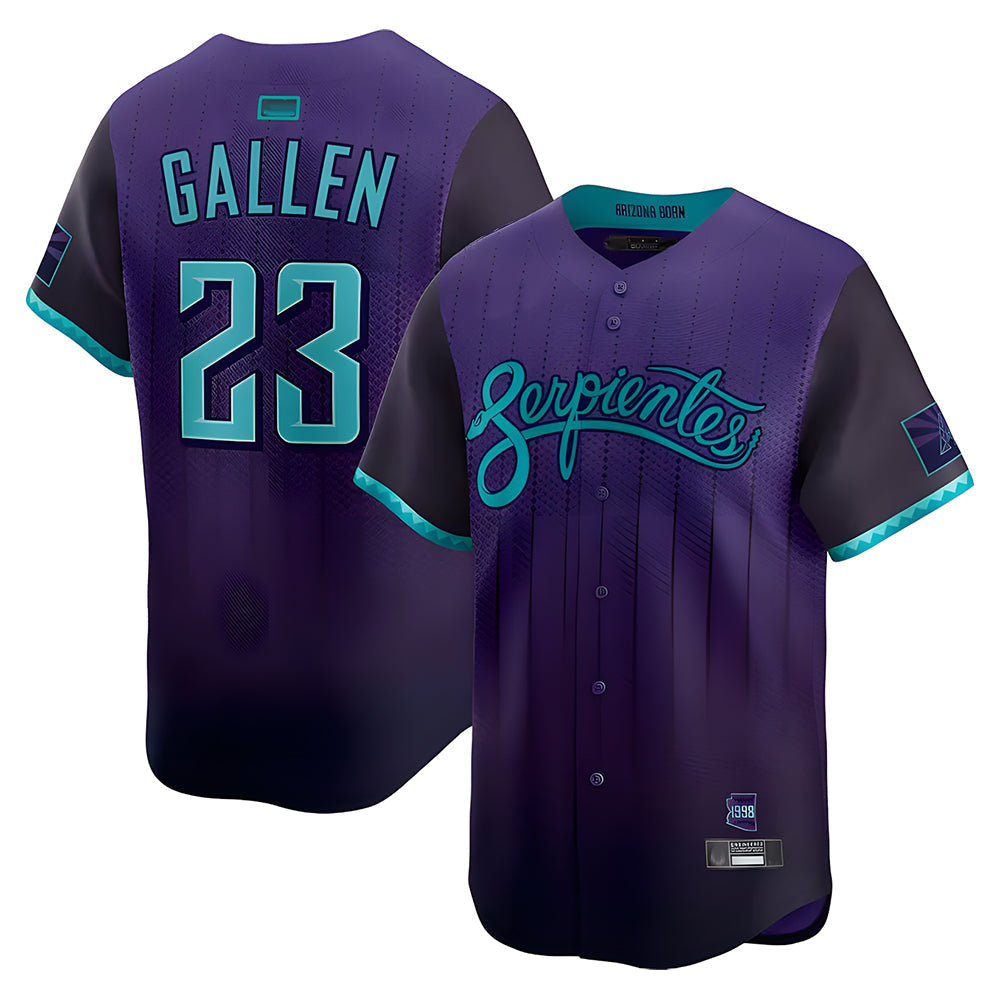 Kdoa A.Diamondbacks #23 Zac Gallen Player Purple City Connect Limited Vapor Stitched Jerseys