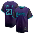 Kdoa A.Diamondbacks #23 Zac Gallen Player Purple City Connect Limited Vapor Stitched Jerseys