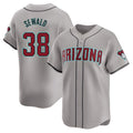 Kdoa A.Diamondbacks #38 Paul Sewald Player Gray Limited Away Stitched Jersey