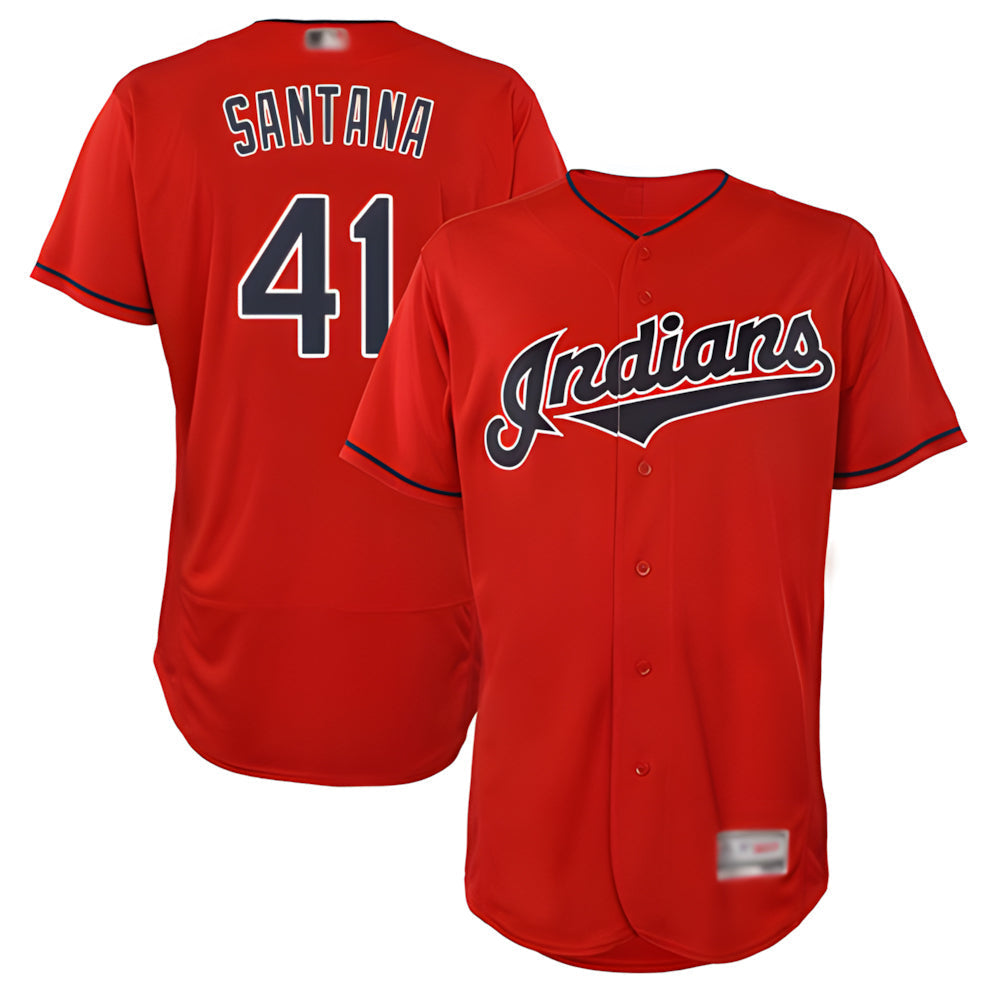 Kdoa A.Diamondbacks #41 Carlos Santana Player Red game time Stitched Jersey