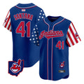 Kdoa A.Diamondbacks #41 Carlos Santana Player Royal Independence Day Vapor Premier Limited Stitched Jersey
