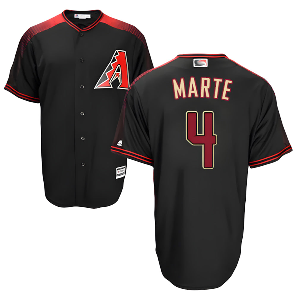 Kdoa A.Diamondbacks #4 Ketel Marte Player Black Big & Tall Replica Limited Stitched Jerseys