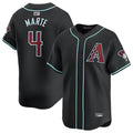 Kdoa A.Diamondbacks #4 Ketel Marte Player Black Replica Game Stitched Jerseys