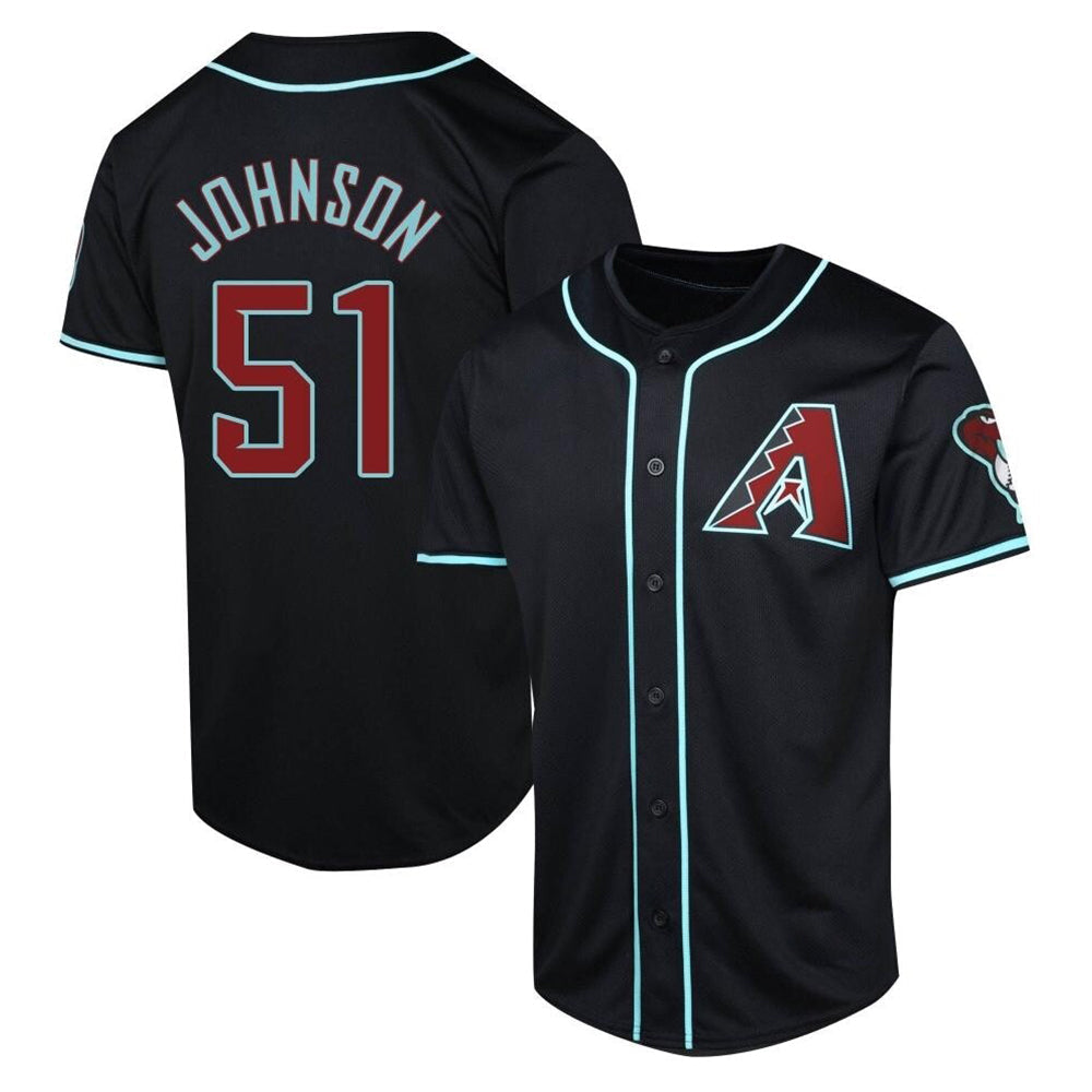 Kdoa A.Diamondbacks #51 Randy Johnson Player Black Limited Alternate Stitched Jerseys